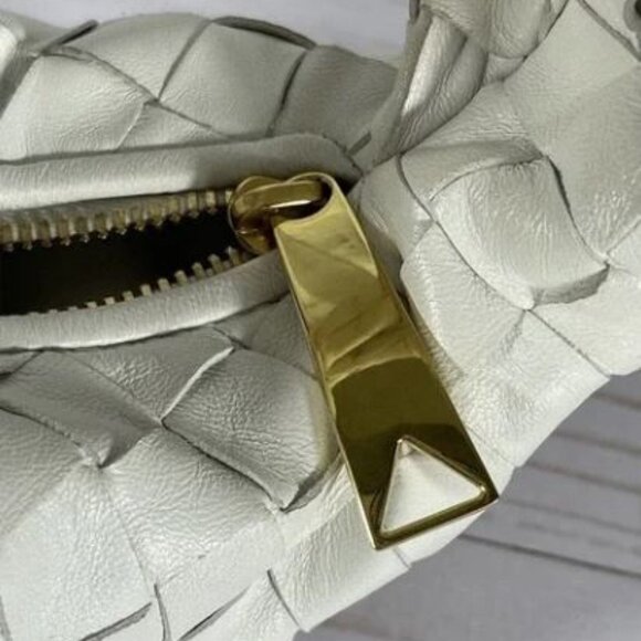 Bottega Veneta Mini Jodie Leather Hobo Bag - White $2500 - Picture 8 of 12